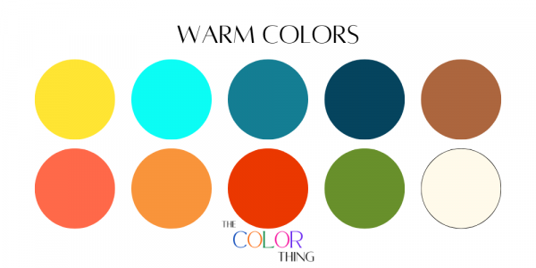Warm color palette season with ten best clothing colors for women